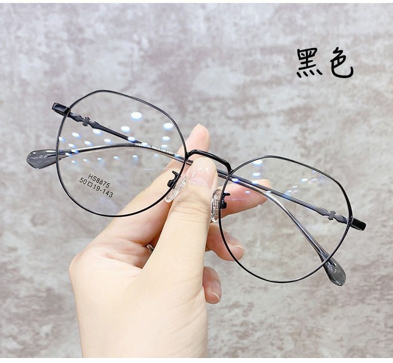 韩版潮流防蓝光辐射抗疲劳近视眼镜框女可配有度数平光护眼眼镜详情10