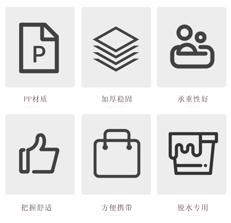 Wheeled plastic floor mop bucket, household cleaning mop bucket, thickened PP mop, wrung water bucket, wheeled household cleaning bucket pic 2