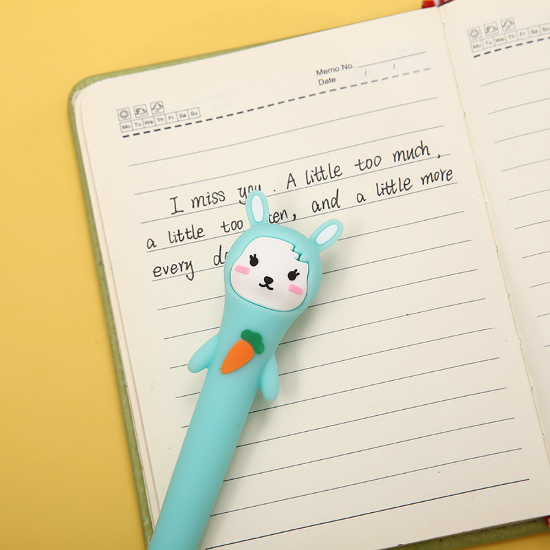 Korean version Zongfan silicone gel pen Rabbit Radish soft Silicone cartoon three-dimensional gel pen manufacturer customization pic 8