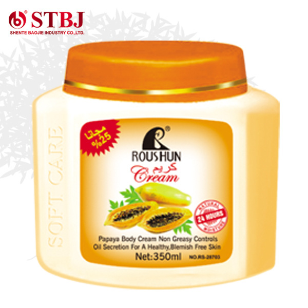 ROUSHUN body cream Smooth Papaya/Olive/Cocoa/Honey/Black Sesame Moisturizing Cream pic 3