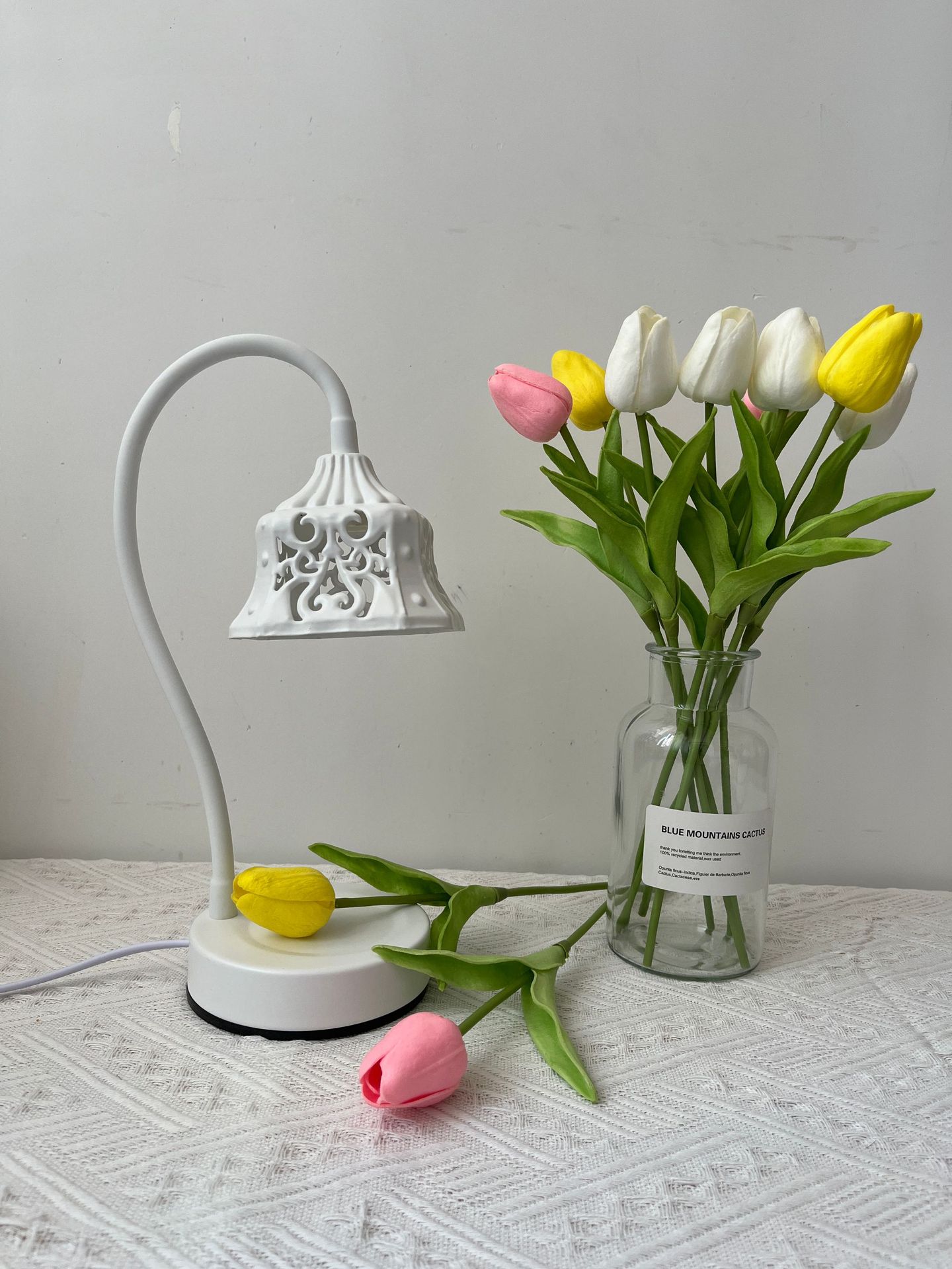 Bedroom bedside lamp, flameless aroma diffuser lamp, atmosphere wax melting lamp, candlestick lamp, melting candle lamp, dimming timer, night light, table lamp pic 10