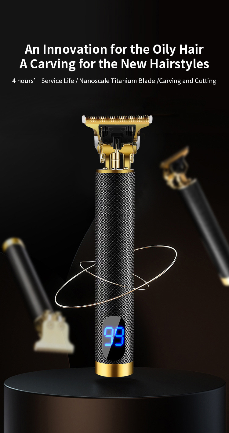 跨境剪发器美发电推子电动理发器电推剪油头雕刻剃头刀光头理发剪详情3