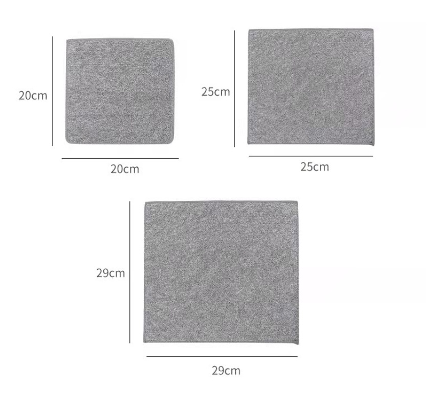 Thickened bamboo charcoal fiber kitchen absorbent cleaning cloth, household cleaning degreasing dishcloth, stain-removing and non-shedding cleaning cloth pic 19