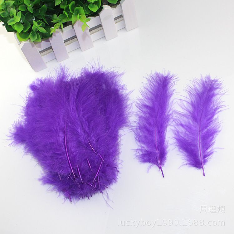 DIY cat teaser filled with fire chicken feather balls and pointed tail fleece, wedding and festival colorful feathers pic 39
