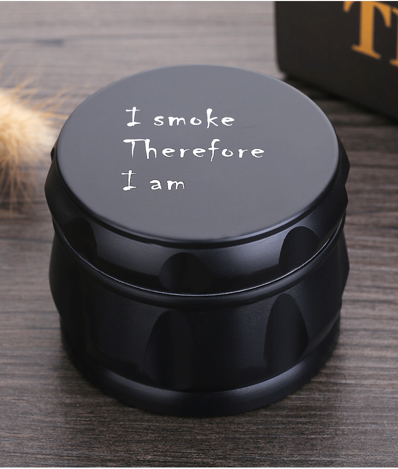 63mm黑色亚光4层鼓型磨烟器锌合金研磨器批发跨境外贸Grinder详情8