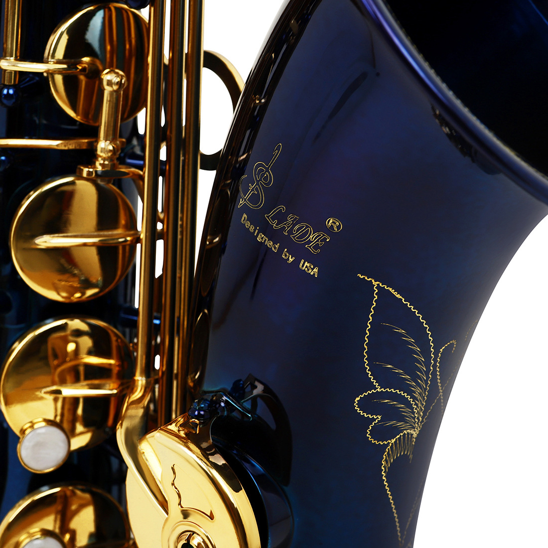 LADE降B调次中音萨克斯手工雕花鲍鱼壳管体乐队专业演奏saxophone详情15