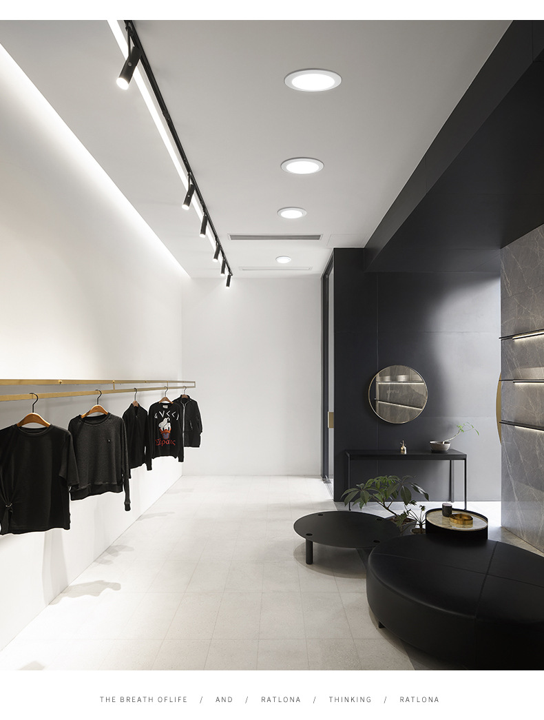 Zhongshan lighting LED downlights, embedded anti-glare ceiling lights, living room ceiling hole lights, 2.5-inch and 3.5-inch lights without main lights pic 15