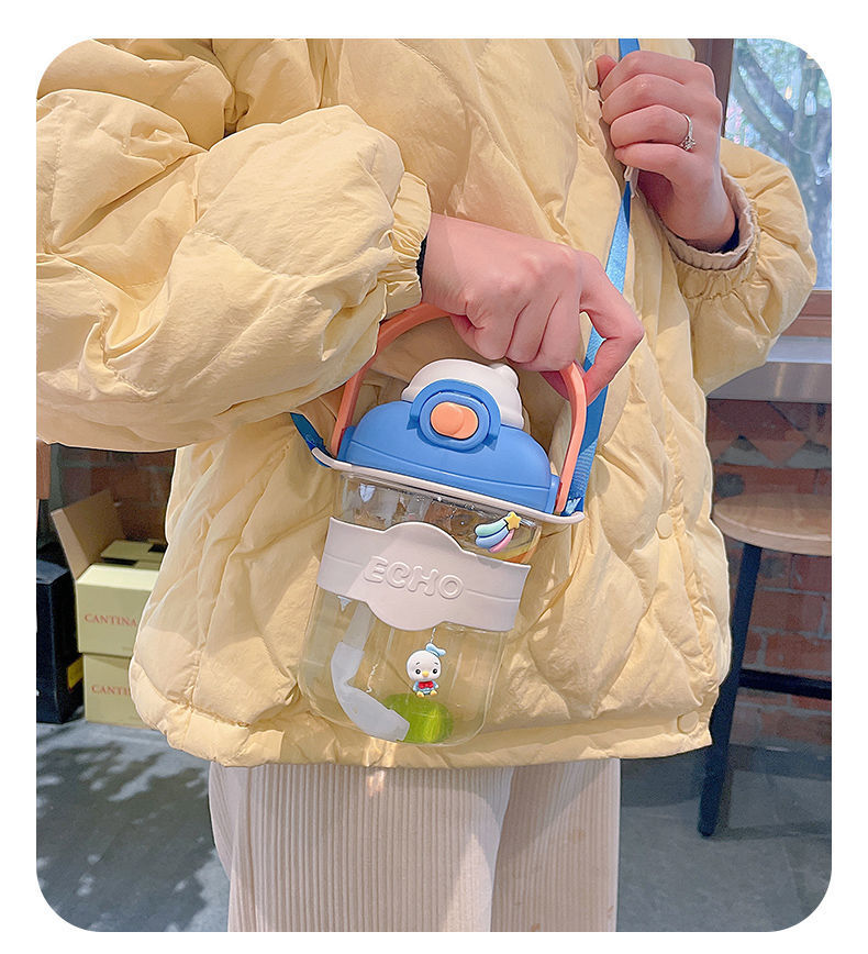 水杯女生高颜值运动水壶耐高温带吸管便携夏季1升杯子详情1