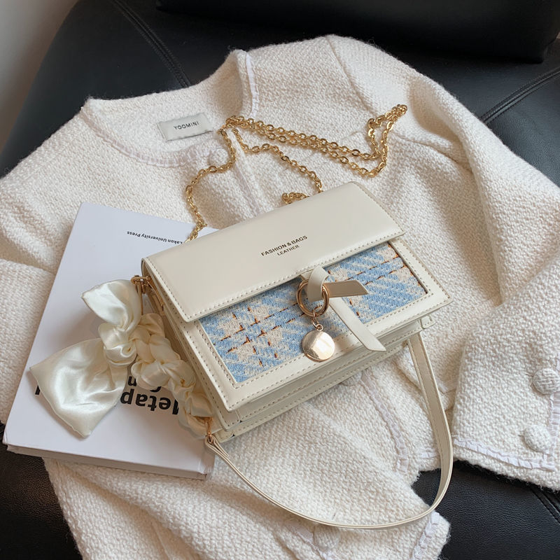 韩版时尚单肩包包女2024夏季新款洋气百搭小众ins链条包斜跨小包详情20