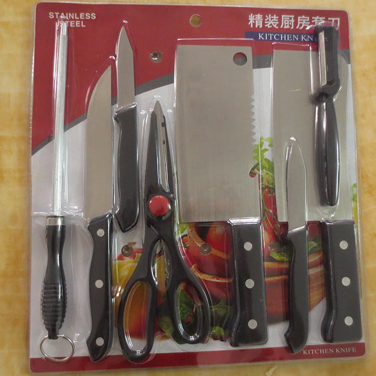 Knife set, deluxe kitchen knife set, gift set of eight pieces, knife and kitchen knife combination set pic 4