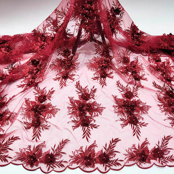 手工缝珠立体刺绣DIY现货童装晚礼服花边装饰辅料钉珠蕾丝贴花详情45