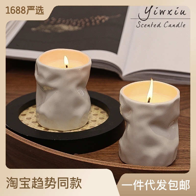 晶石大豆蜡香薰蜡烛生日礼物客厅卧室香氛创意摆件结婚伴手礼批发详情4