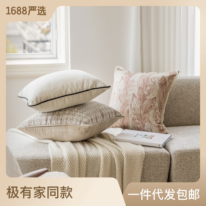 跨境亚马逊家居客厅沙发靠枕床头靠垫背ins风现代简约沙发抱枕套详情2
