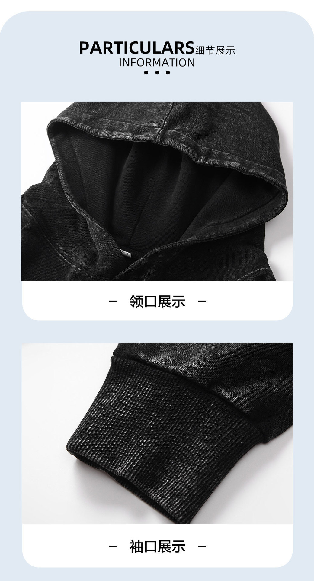 350g large size hooded sweatshirt customized logo pic 20