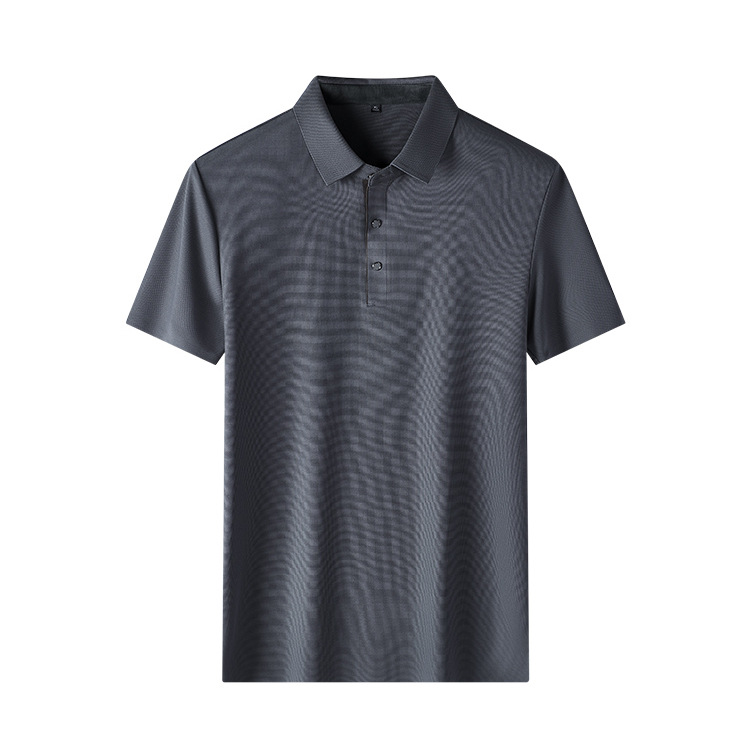 夏季男士冰丝短袖t恤清爽透气细腻柔软休闲轻奢商务舒适polo衫详情14