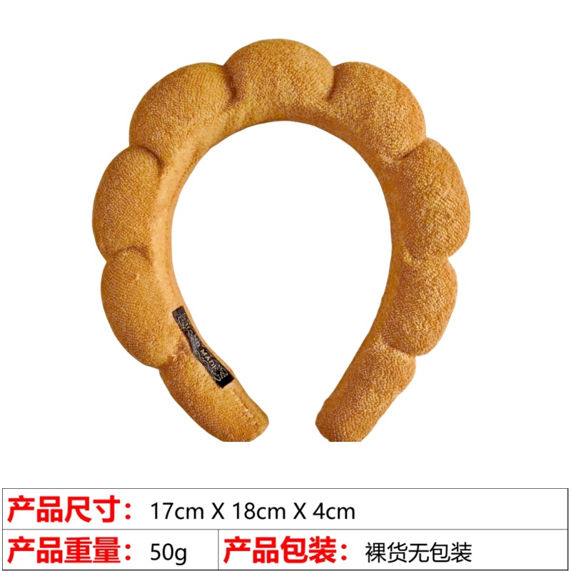 欧美跨境爆款高颅顶发饰女洗脸沐浴云朵海绵发箍化妆卸妆束发头箍详情52
