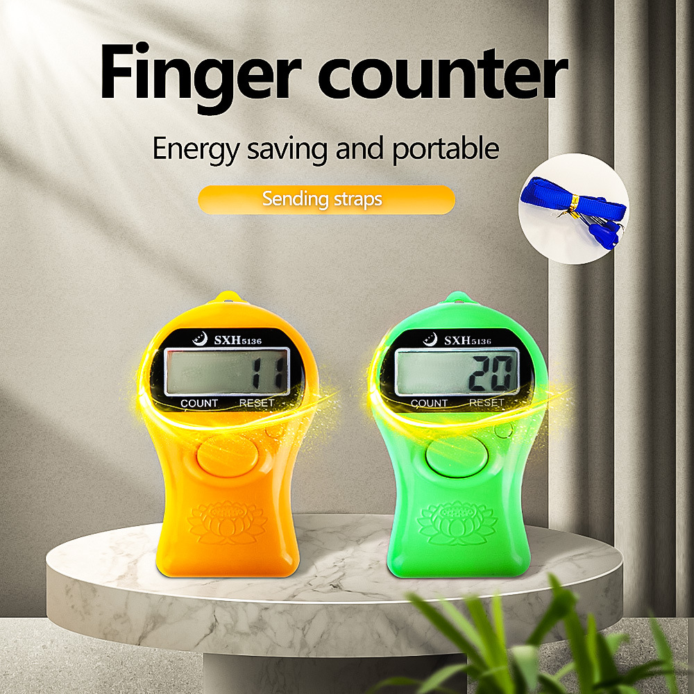 Large-screen electronic display, long lanyard battery, five-digit automatic sleep, No. 7 dry battery, durable counter pic 1