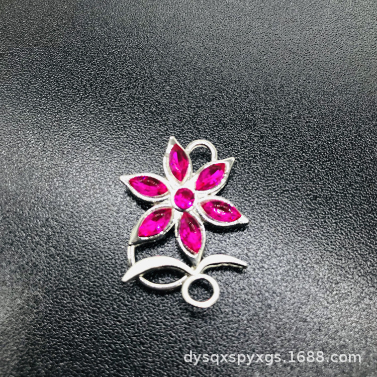 DIY connection accessories: Necklace, sweater buckle, double-sided diamond-encrusted OT buckle. Factory direct, multiple colors available pic 2