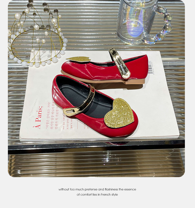 女童公主鞋2024春季新款儿童闪闪爱心皮鞋中大童舒适防滑软底单鞋详情20