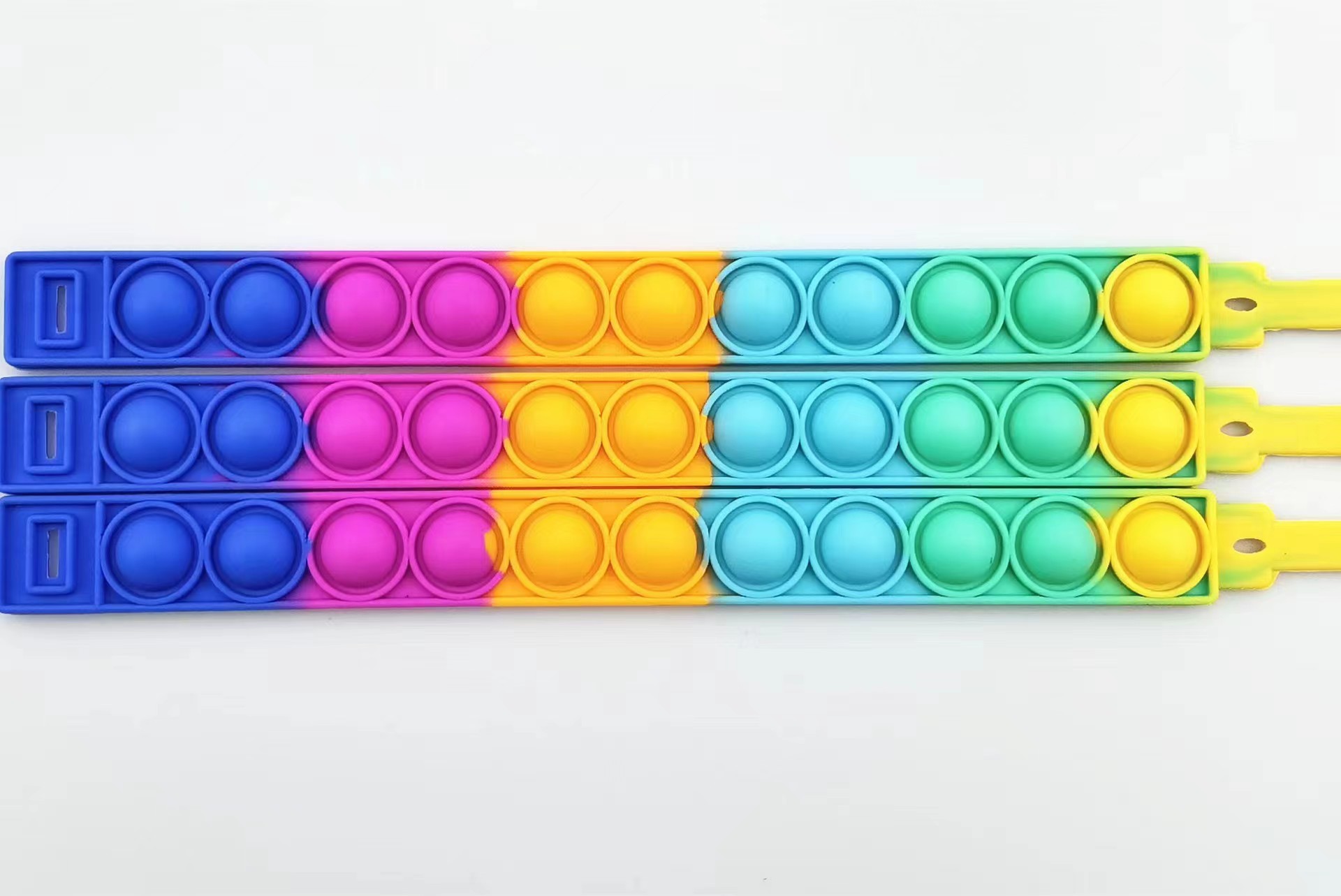 In-stock rat killer Pioneer Wristband, Rainbow Wristband, silicone, stress-relieving bubble, intelligence, stress-relieving, finger press music Band watch pic 7