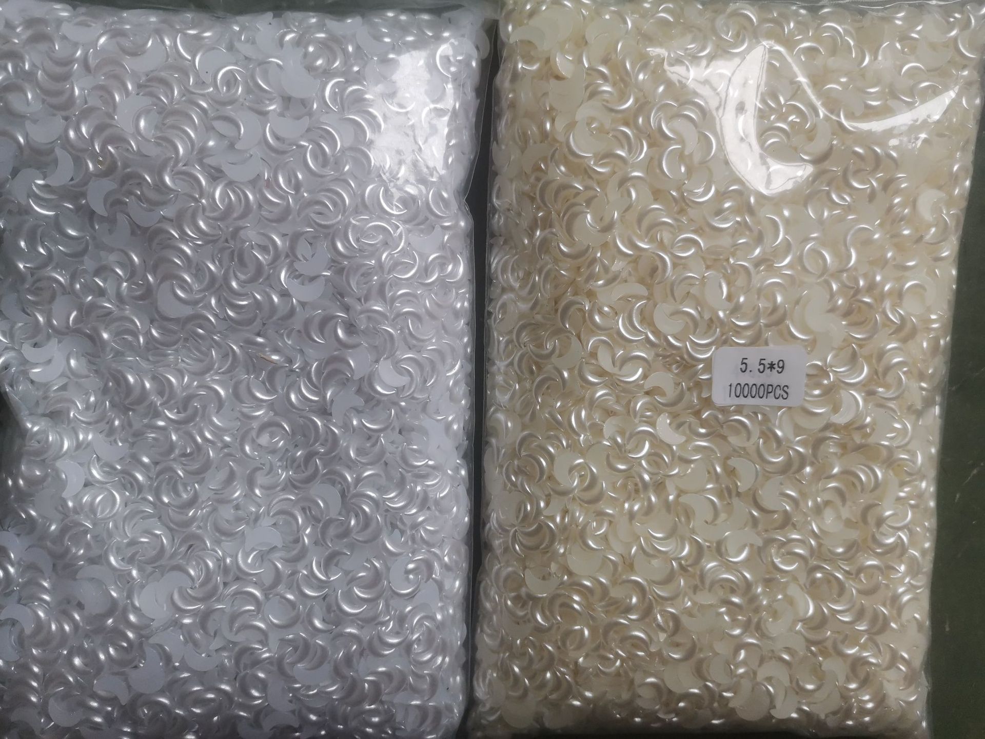 Wholesale of popular nail art accessories: Jelly mini ab color Moon resin flat bottom colorful irregular-shaped diamond nail art diamond pic 5