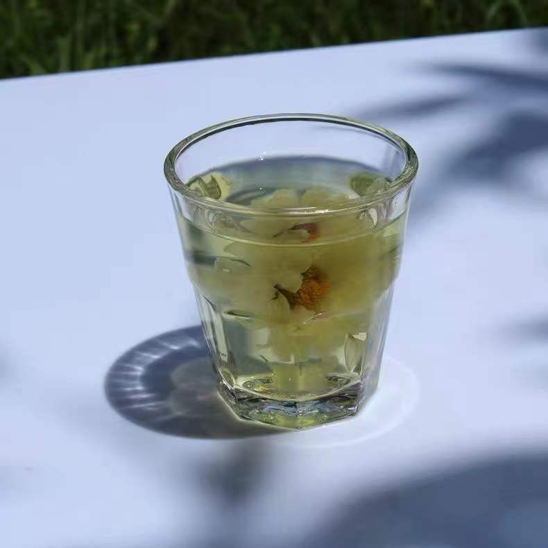Thickened glass heat-resistant water cup, octagonal household breakfast cup, foreign wine, whisky, spirits, open beverage, juice cup pic 7