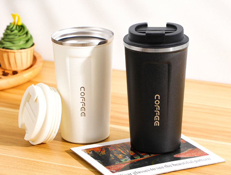 高颜值咖啡杯304不锈钢保温杯随行时尚保冷保溫杯子刻字logo批发详情3