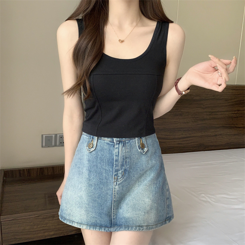 方领宽肩带背心内衣一体式外穿内搭透气舒适运动百搭美背抹胸女士详情15