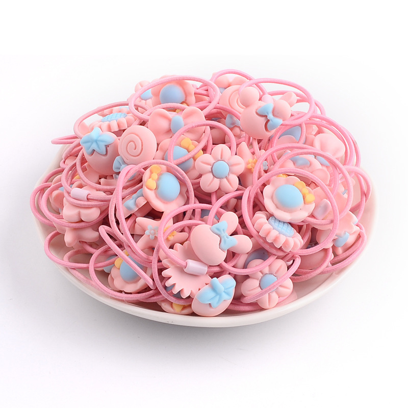 Children's hair ties that don't damage hair, hair bands, Korean baby hair ties, hair ties and headwear, cute girls' hair accessories pic 17