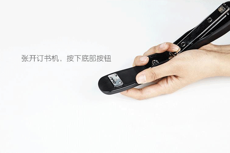 Student office supplies three-color compact and durable stapler, 10-pin labor-saving stapler manufacturer wholesale pic 5