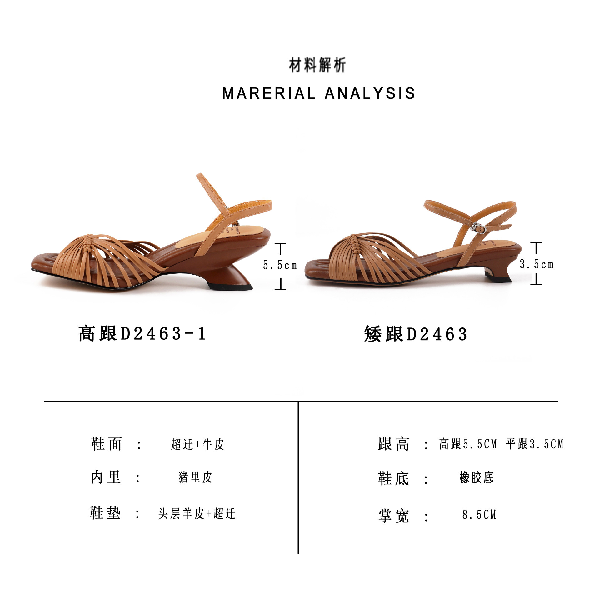 羊皮版~法式复古编织方头露趾罗马凉鞋女夏外穿真皮粗跟凉拖鞋详情10
