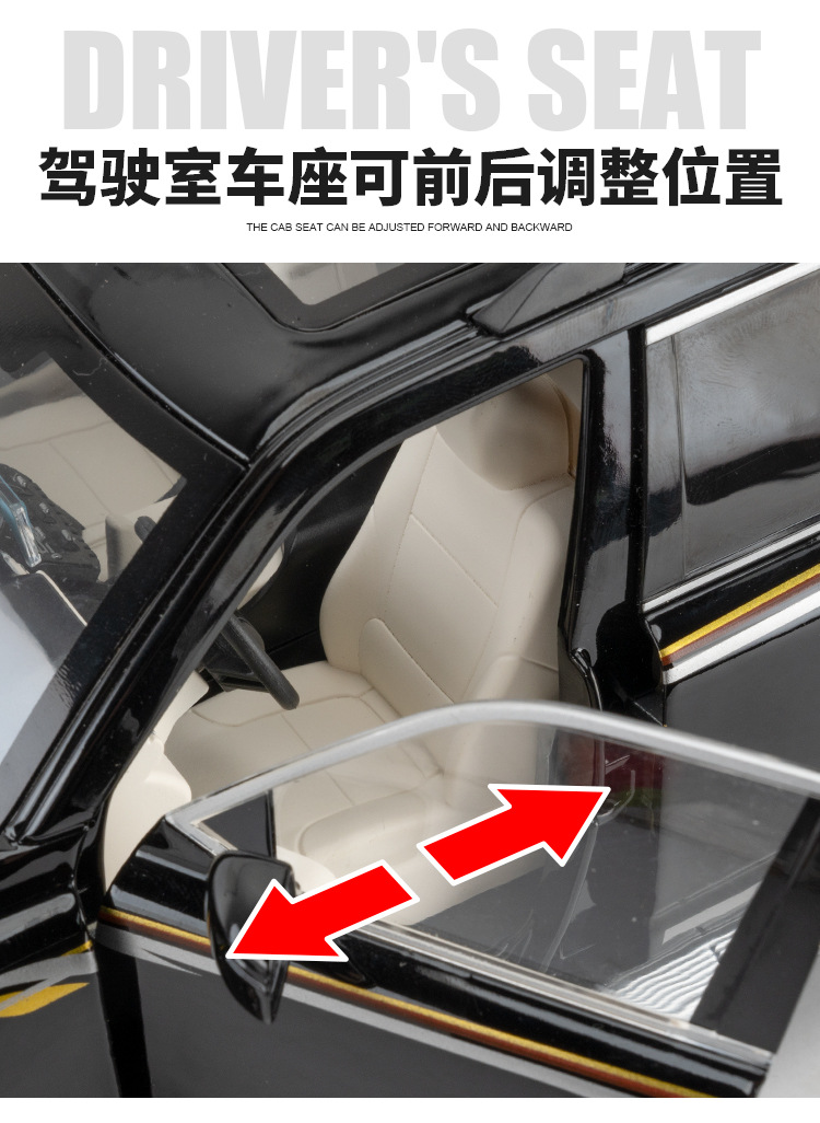 (Foam box set) Simulation 1:18 scale Toyota Land Cruiser LC300 alloy SUV car model ornament pic 14