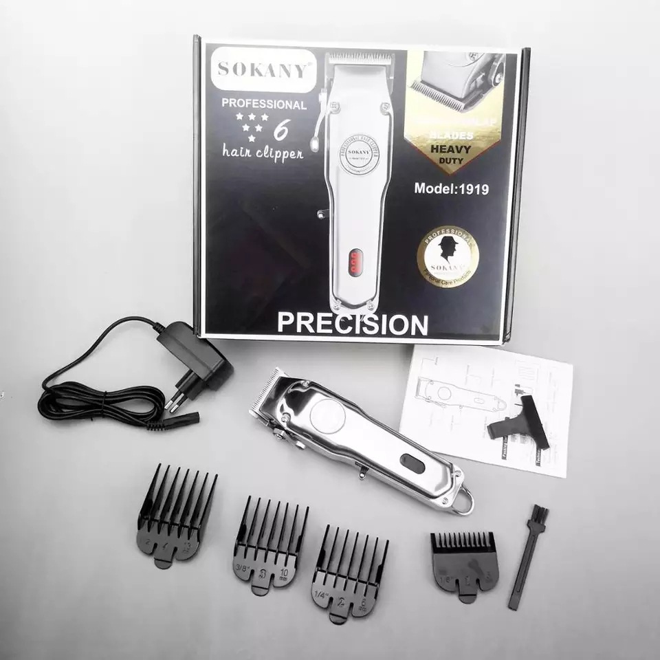 SOKANY1919 all-stainless steel hair clipper, electric clipper, rechargeable adult hair clipper, electric shaver pic 7