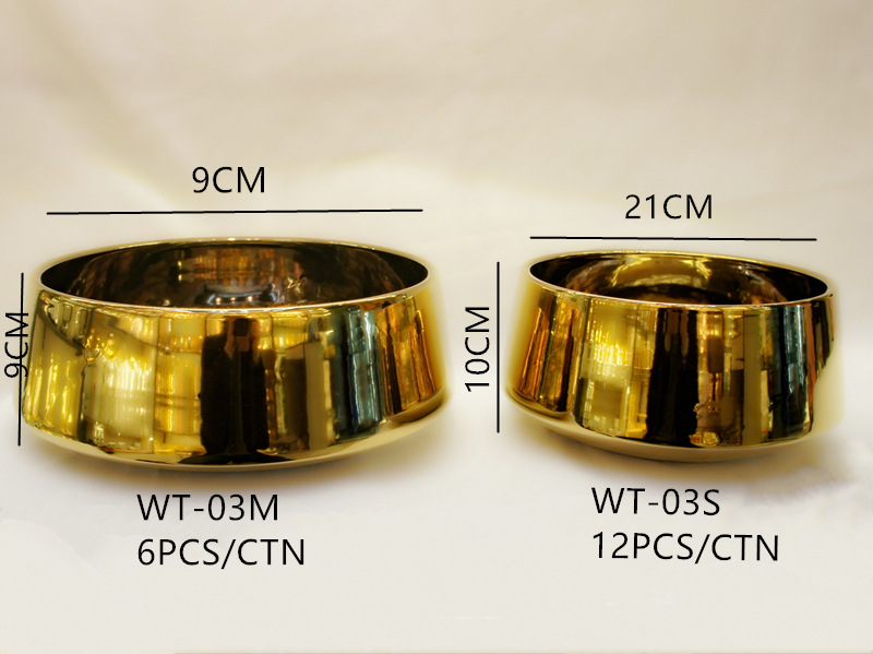 Simple golden, light luxury, new Chinese style, European style, fashionable and fresh, ceramic creative electroplated flower pot, handicraft flower pot pic 9