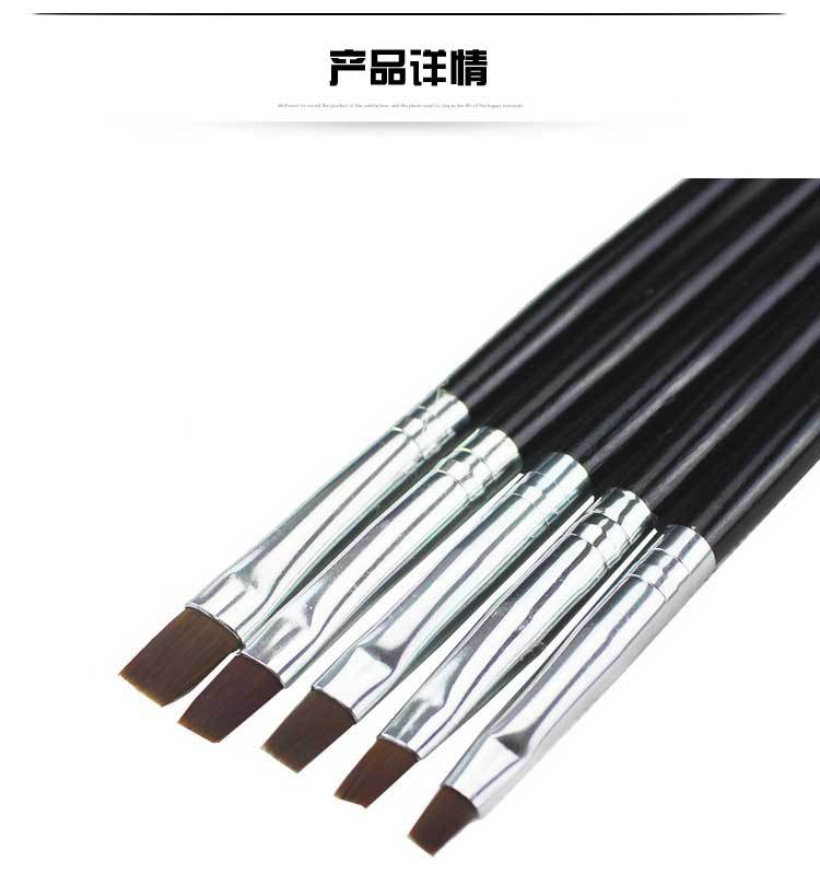 Conjunto de cepillos de uñas conjunto de 5 piezas barra negra completa fototerapia tirador de línea método fototerapia uñas puntos de aplicación broca ojo de gato imanes herramientas de uñas pic 3
