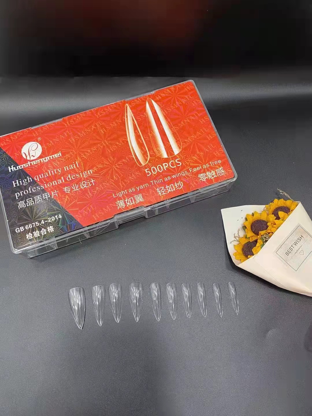 Wholesale of ultra-thin, seamless, transparent artificial nails, wearable nails, special tools for nail salons, and finished nail plates pic 1