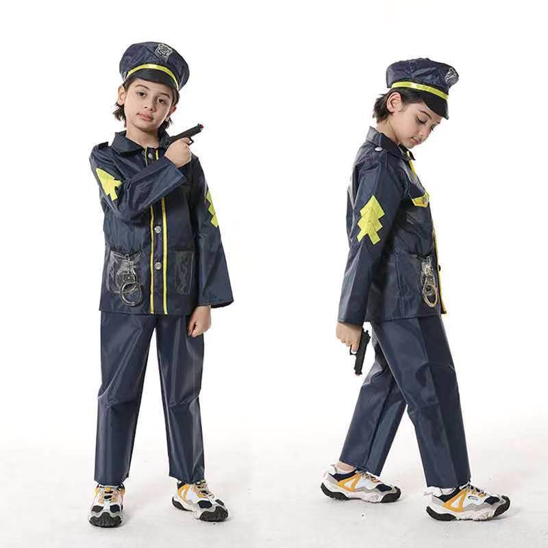 万圣节儿童节服装消防员警察小木工飞行员医生律师儿童角色扮演服详情5