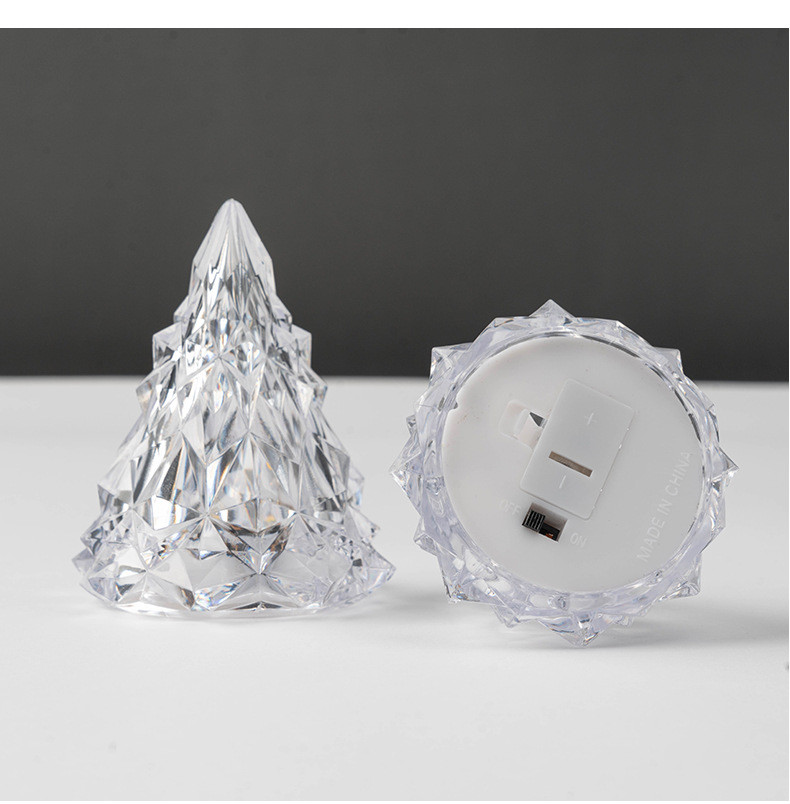 Wholesale Christmas decorations, diamond and crystal ambient lights, restaurant ornaments, acrylic led Christmas trees and night lights pic 10