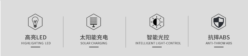 The manufacturer supplies LED split single-sided solar sensor lights for playgrounds, courtyards and houses pic 2