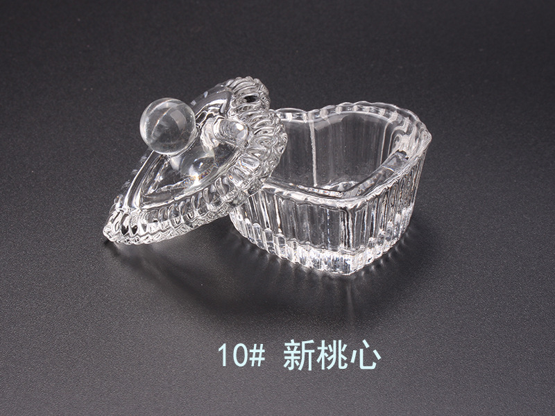 Cross-border exclusive glass crystal cups with LIDS for nail art, irregular-shaped crystal cups, and special octagonal cups for holding crystal liquid pic 22