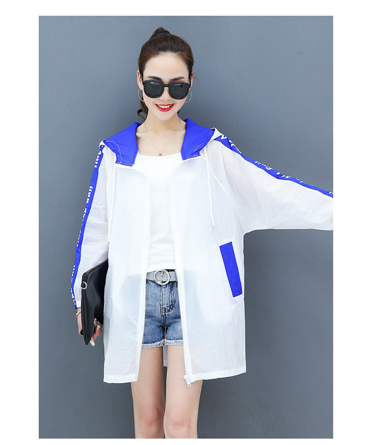 The new summer 2021 sun-protective clothing for women, mid-length windbreaker, Korean-style loose and breathable large-sized sun-protective clothing, and light jacket are trendy pic 15