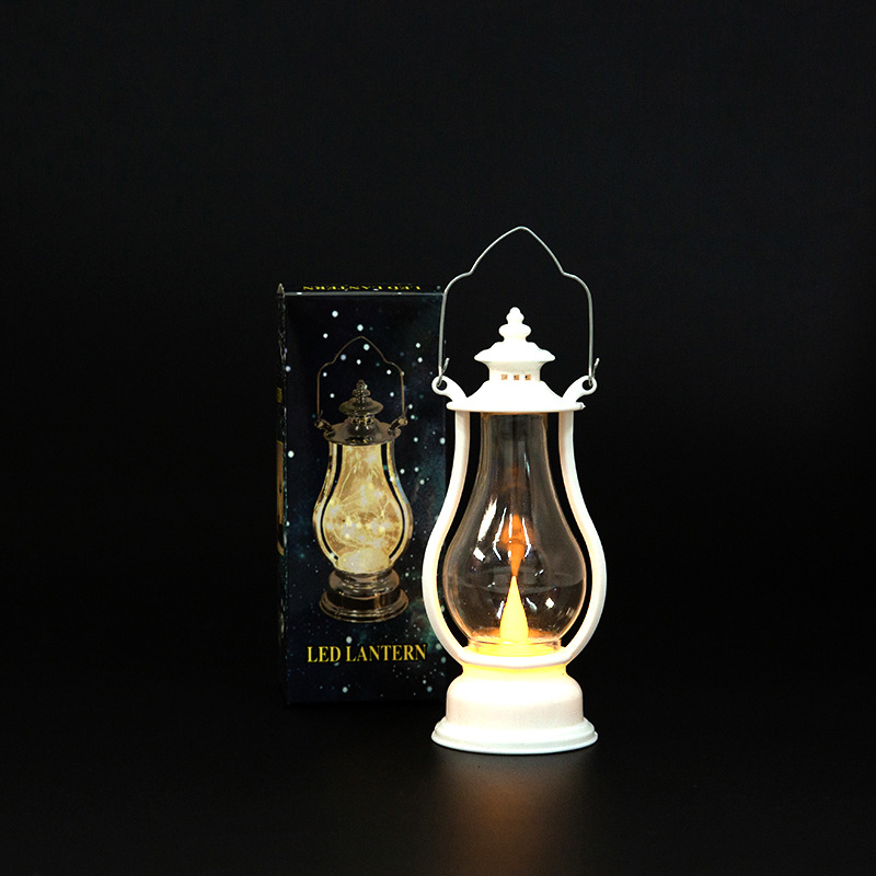 Luminous portable small horse lamp, candle lamp, creative led retro small oil lamp pic 10