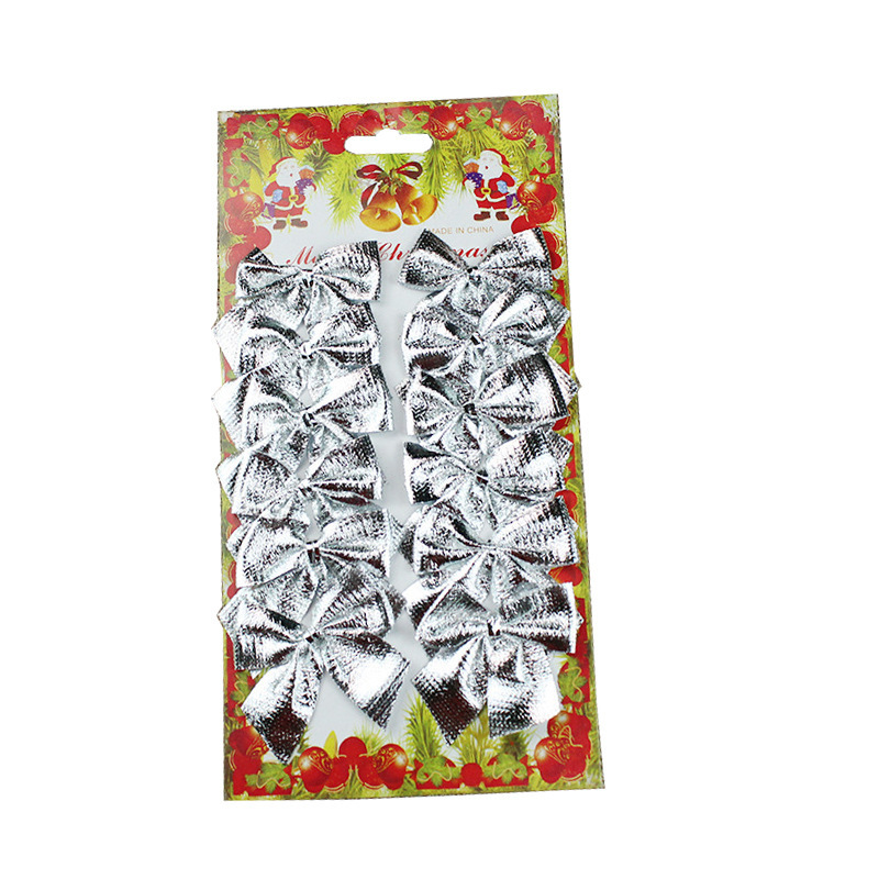 Christmas bow Pearl cotton gold pink bow Christmas tree pendant Hotel shopping mall ktv decoration supplies pic 15