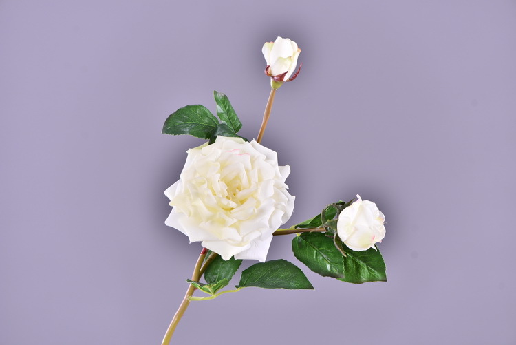 Lanjin wholesale artificial flowers 3-head roses, wedding and home silk flowers, high-end decorative artificial flowers, hand-held roses, multi-head roses pic 33