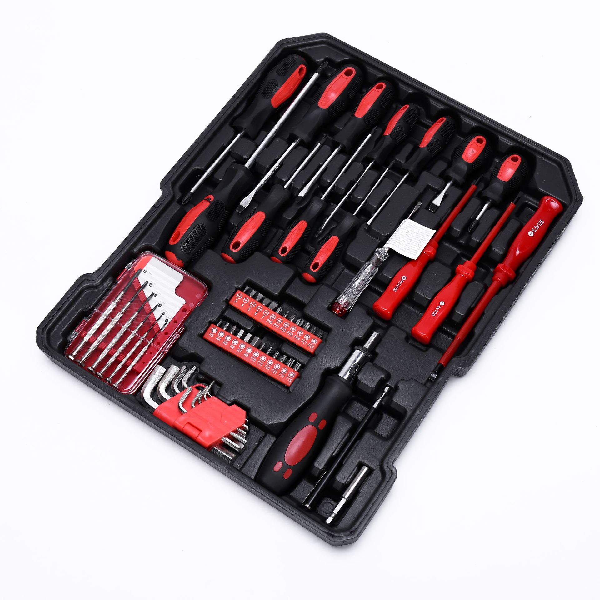 187-piece manual repair wrench set for hardware tools, aluminum box set for household auto repair tools, in stock pic 6