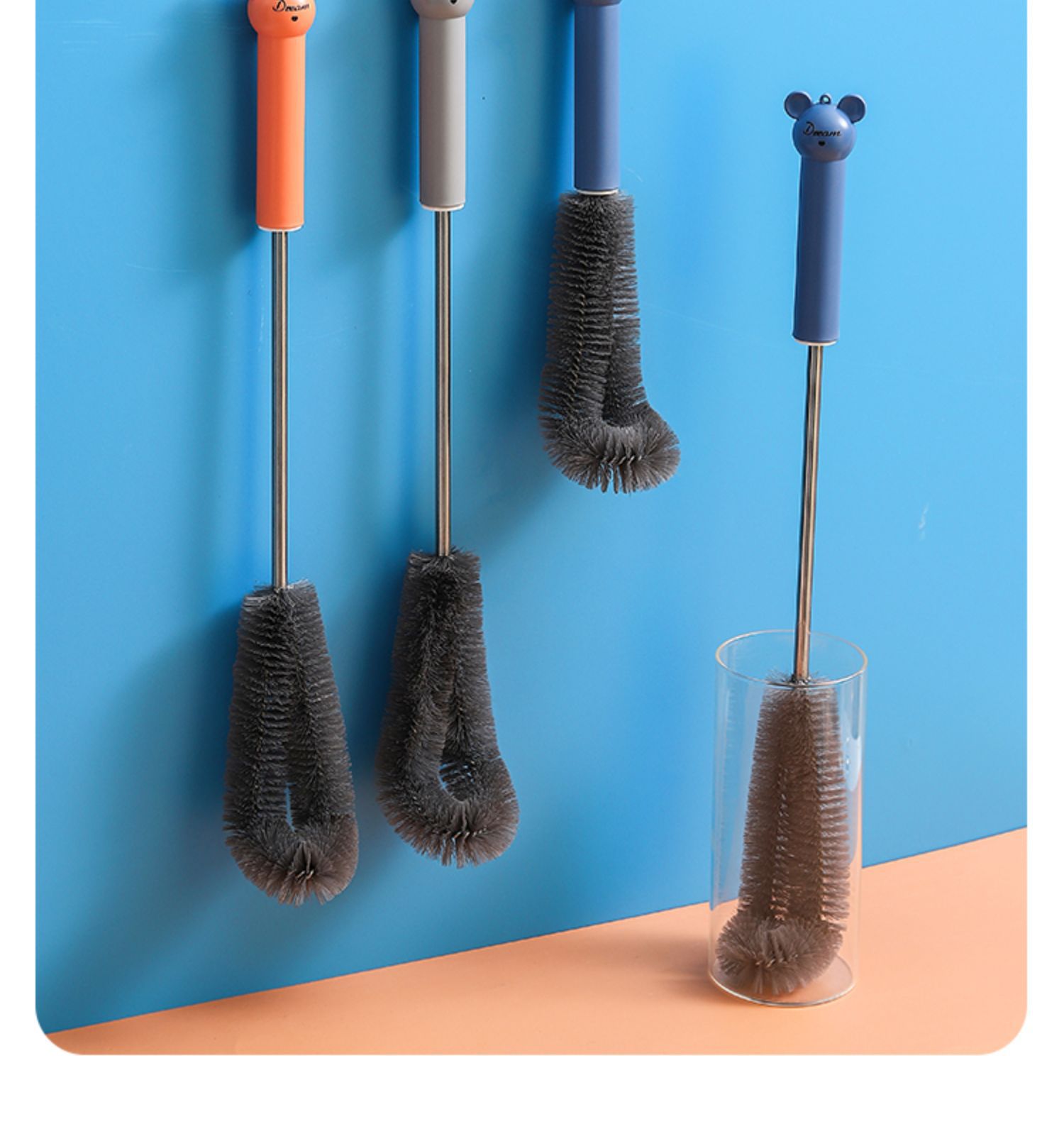 杯刷家用厨房无死角长柄清洁刷清洗杯子刷子神器破壁机专用奶瓶刷详情4