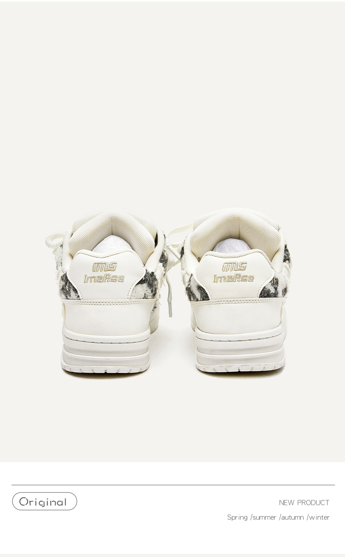 广州鞋破坏美学系列小香风面包鞋潮流低帮板鞋潮鞋男女同款女鞋子详情8