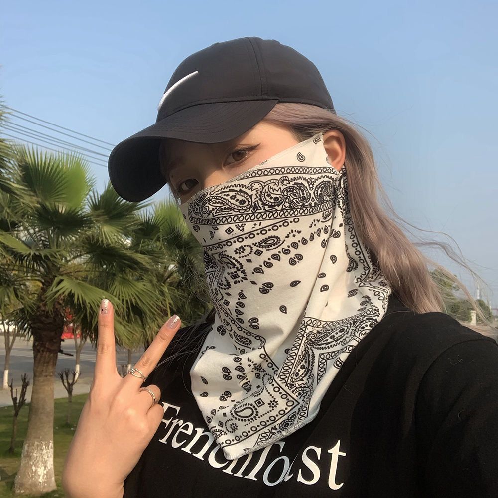 Sun protection mask, full-face UV protection, ear-hanging neck protection, one-piece neck, popular sunshade face mask, driving and cycling veil pic 4