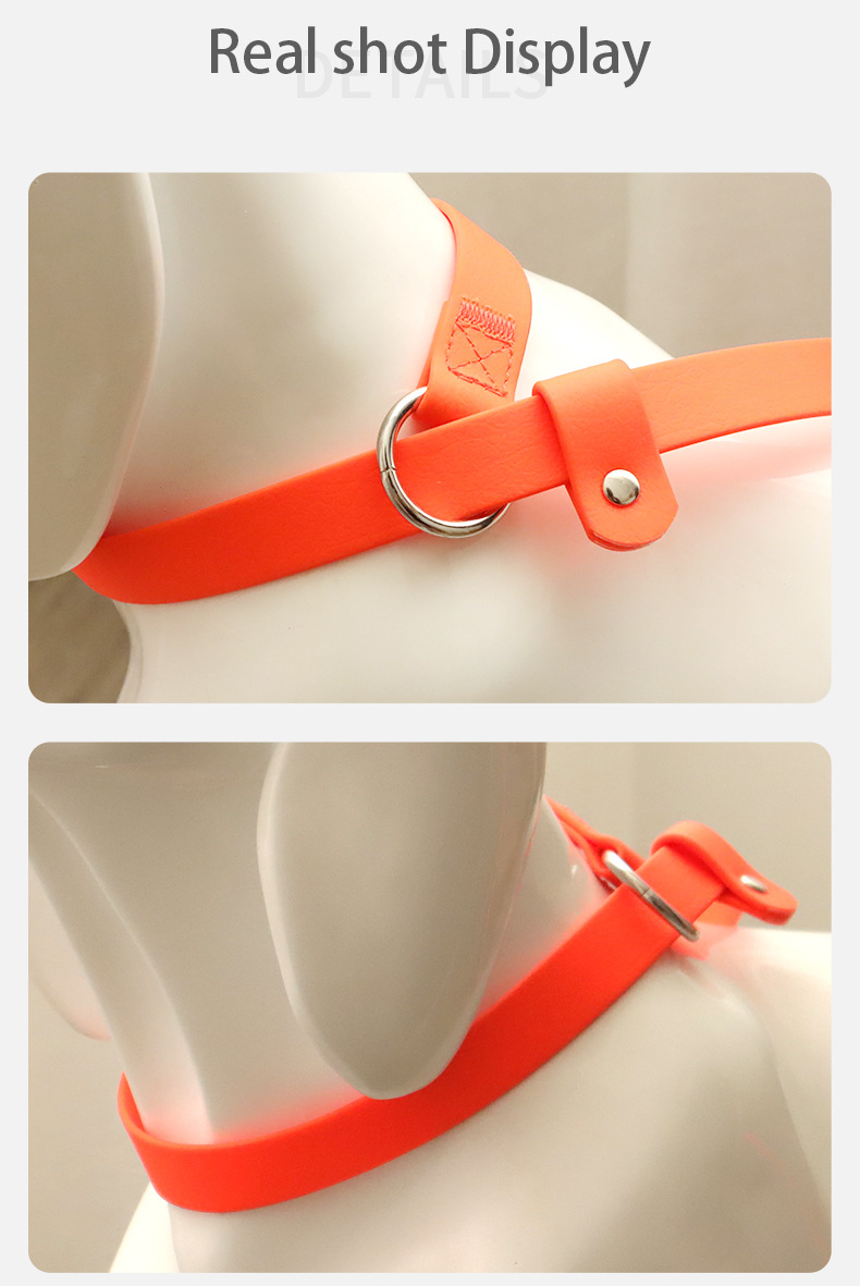 Hot-selling PVC pet supplies, waterproof and stain-resistant P rope and P chain, suffocating dog walking rope, factory direct sales pic 5