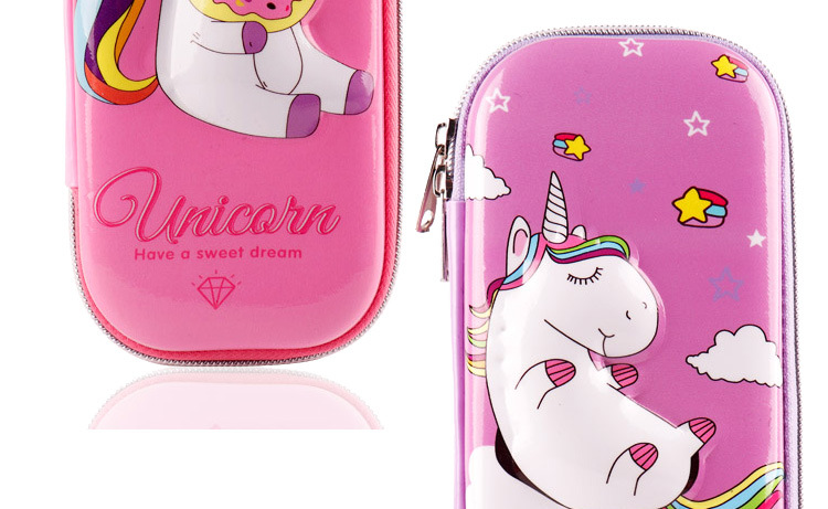 TOPSTHINK Disney 3D Unicorn EVA large-capacity pen Case for Children and Students Multi-compartment Cartoon Stationery Box, simple and niche handbag wholesale pic 31